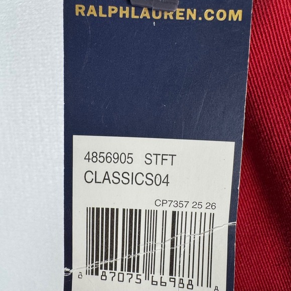Polo Ralph Lauren Pants Red Cotton Twill Straight Leg Jeans 42x32 4856905 - Picture 4 of 10